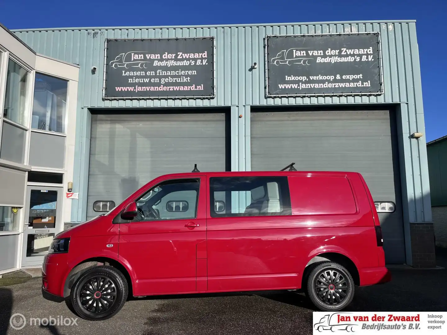 Volkswagen T5 Transporter 2.0 TDI Dubbele cabine Trendline AIRCO Rouge - 1