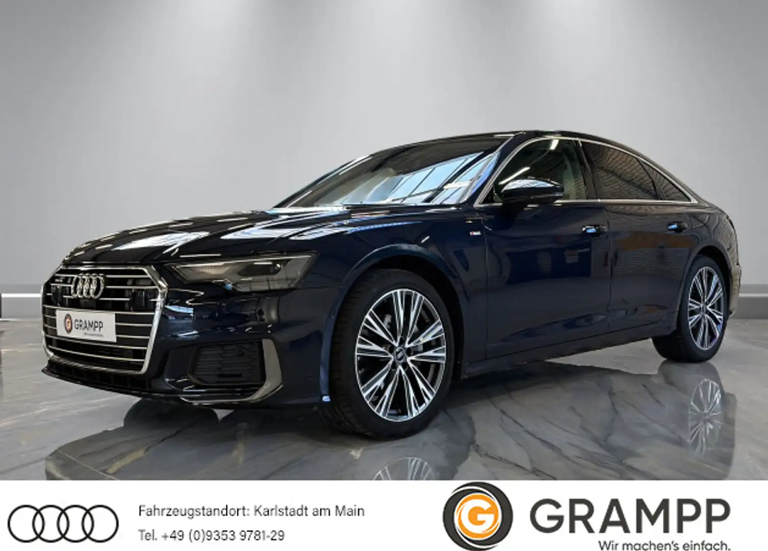Audi A6 S line 45 TFSI quattro S-tronic + Blau - 1