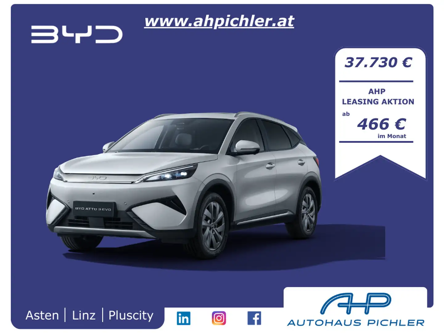 BYD Atto 3 EVO Design RWD 230KW in Vorbestellung Schwarz - 1