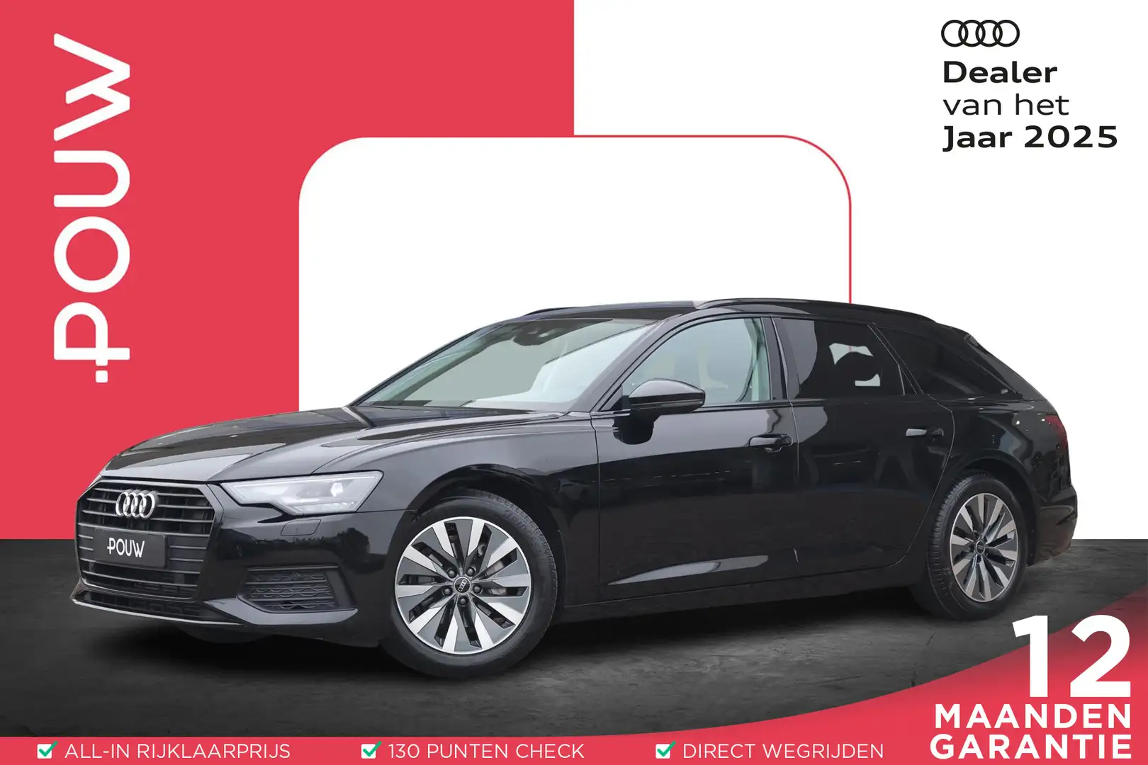 Audi A6 Avant 40 TFSI 204pk Pro line | trekhaak | Cruise C Zwart - 1