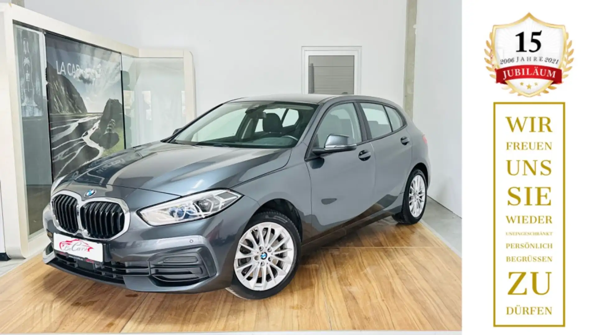 BMW 120 Baureihe 1 Lim. 120 d Advantage*LED*NAVI Gris - 1