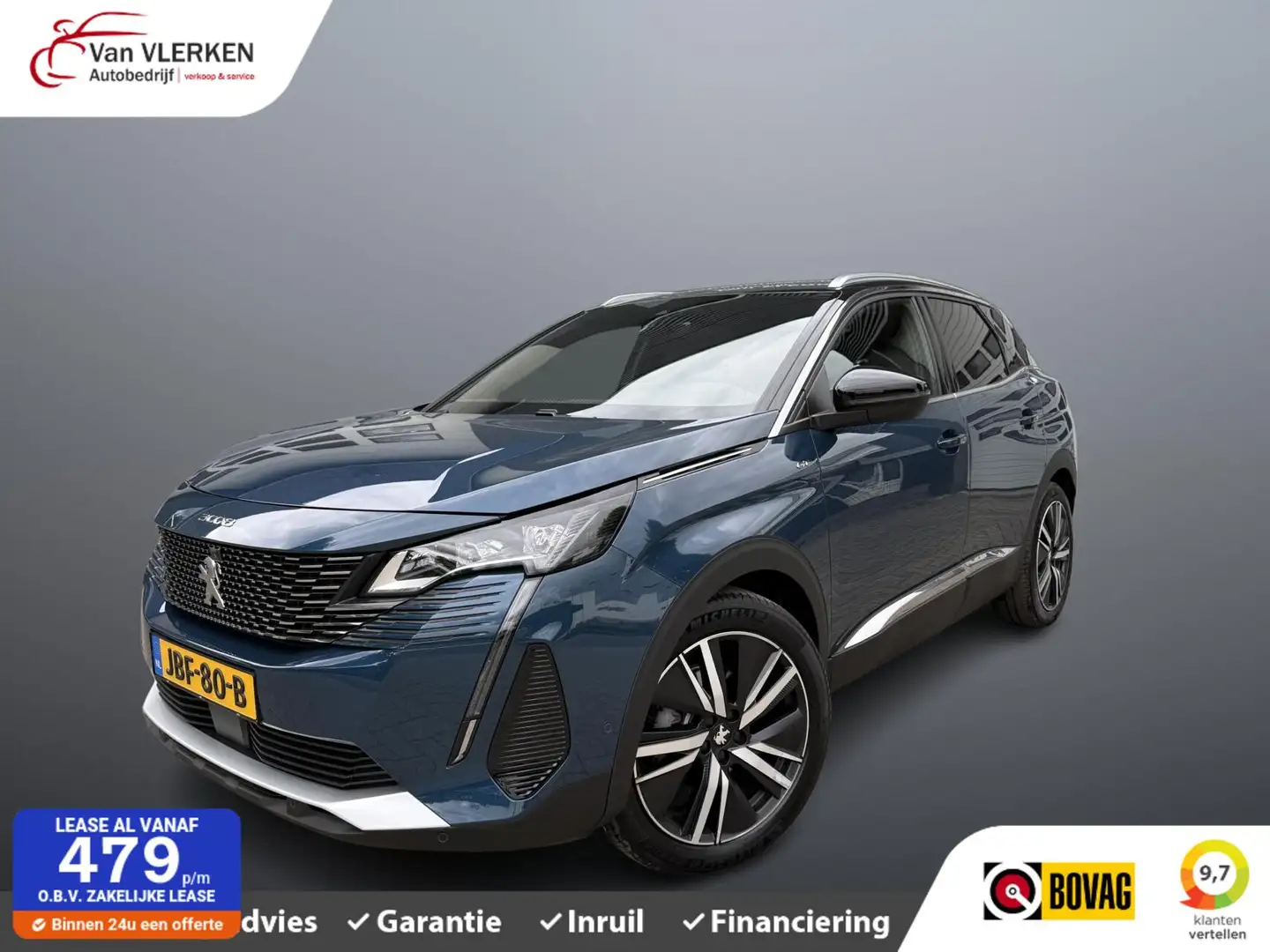 Peugeot 3008 1.2 Hybrid 136 GT Bleu - 1