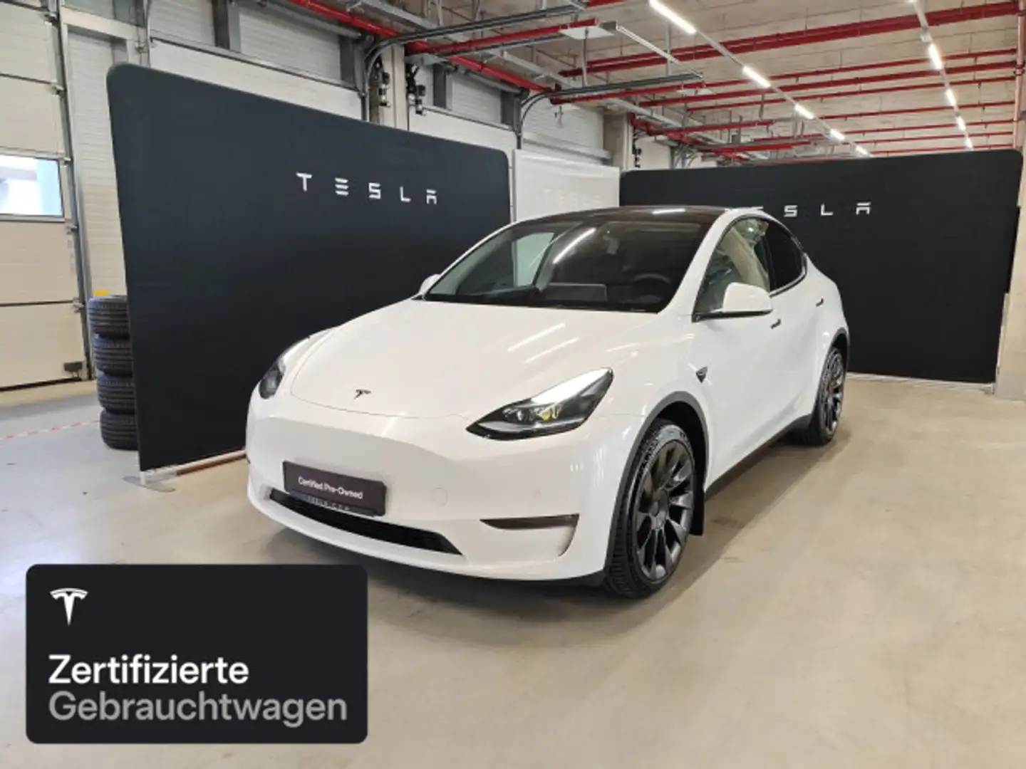 Tesla Model Y Long Range AWD Weiß - 1