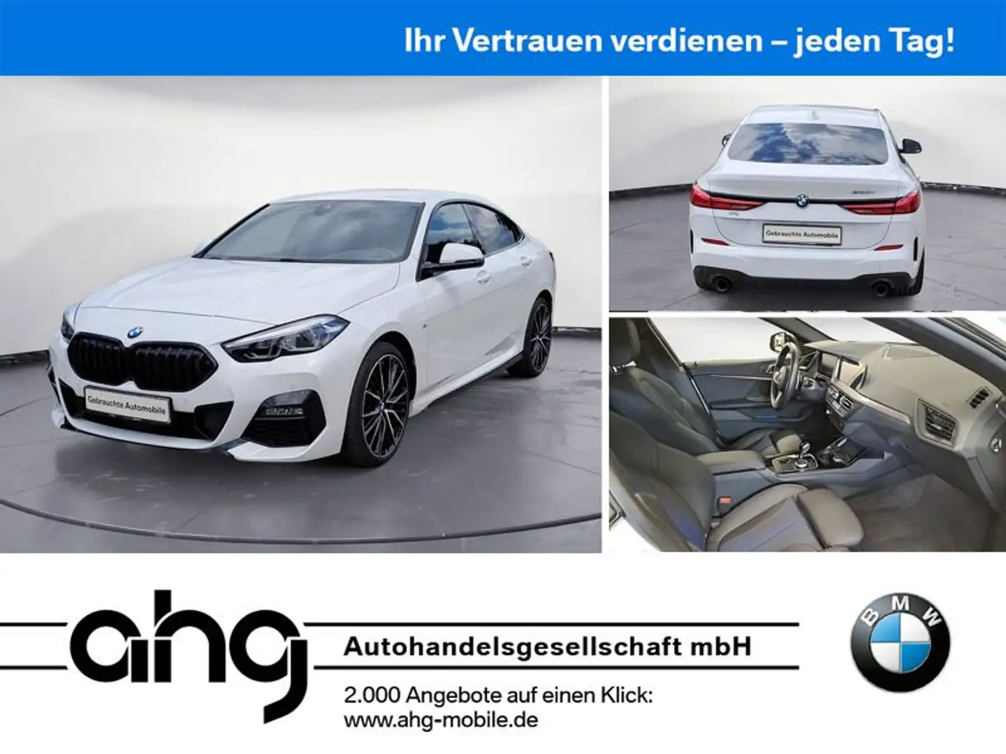 BMW 220i Gran Coupe M Sport Navi DSG Bluetooth PDC M Weiß - 1