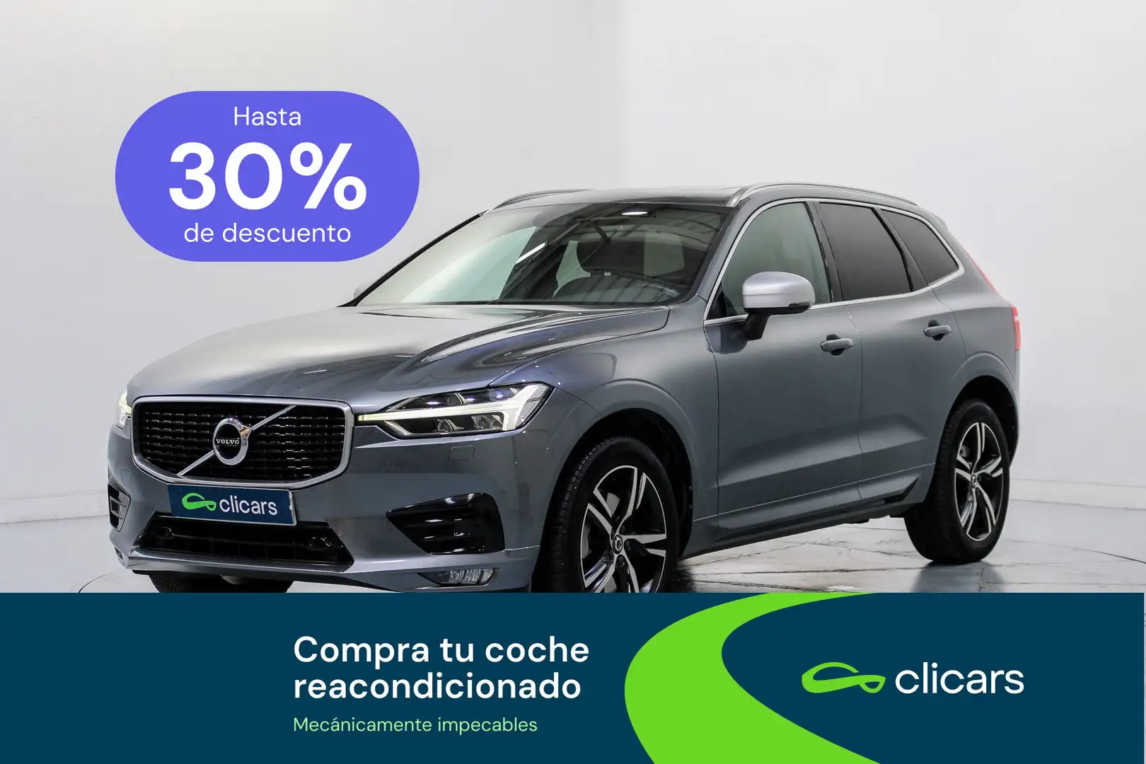 Volvo XC60 D5 R-Design Momentum AWD Aut. 220 Gris - 1