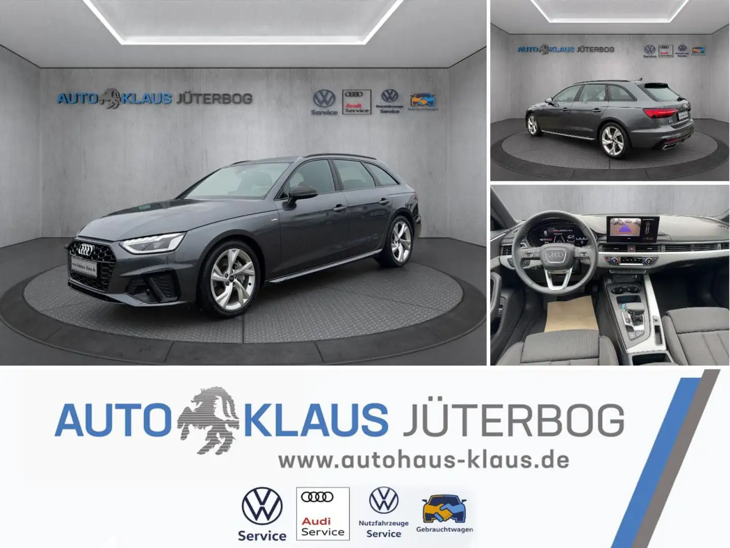 Audi A4 Avant 40 2.0 TDI S line+LED+Navi+virt.Cockpit Grau - 2