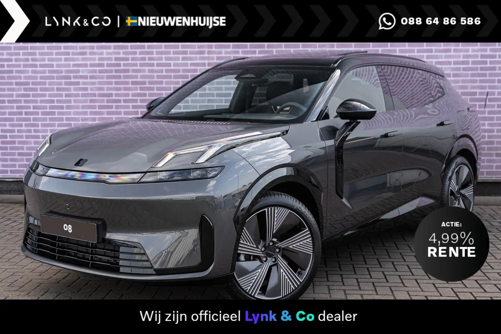 Lynk & Co 08 1.5 More | Actieradius gecombineerd 1100 km | Elek Grijs - 1