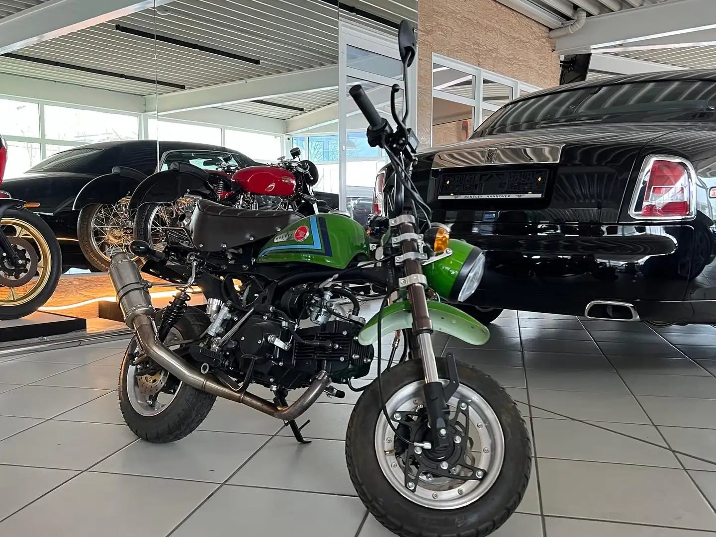 Honda Monkey 125 Dax Replica*Sportauspuff* Zelená - 1