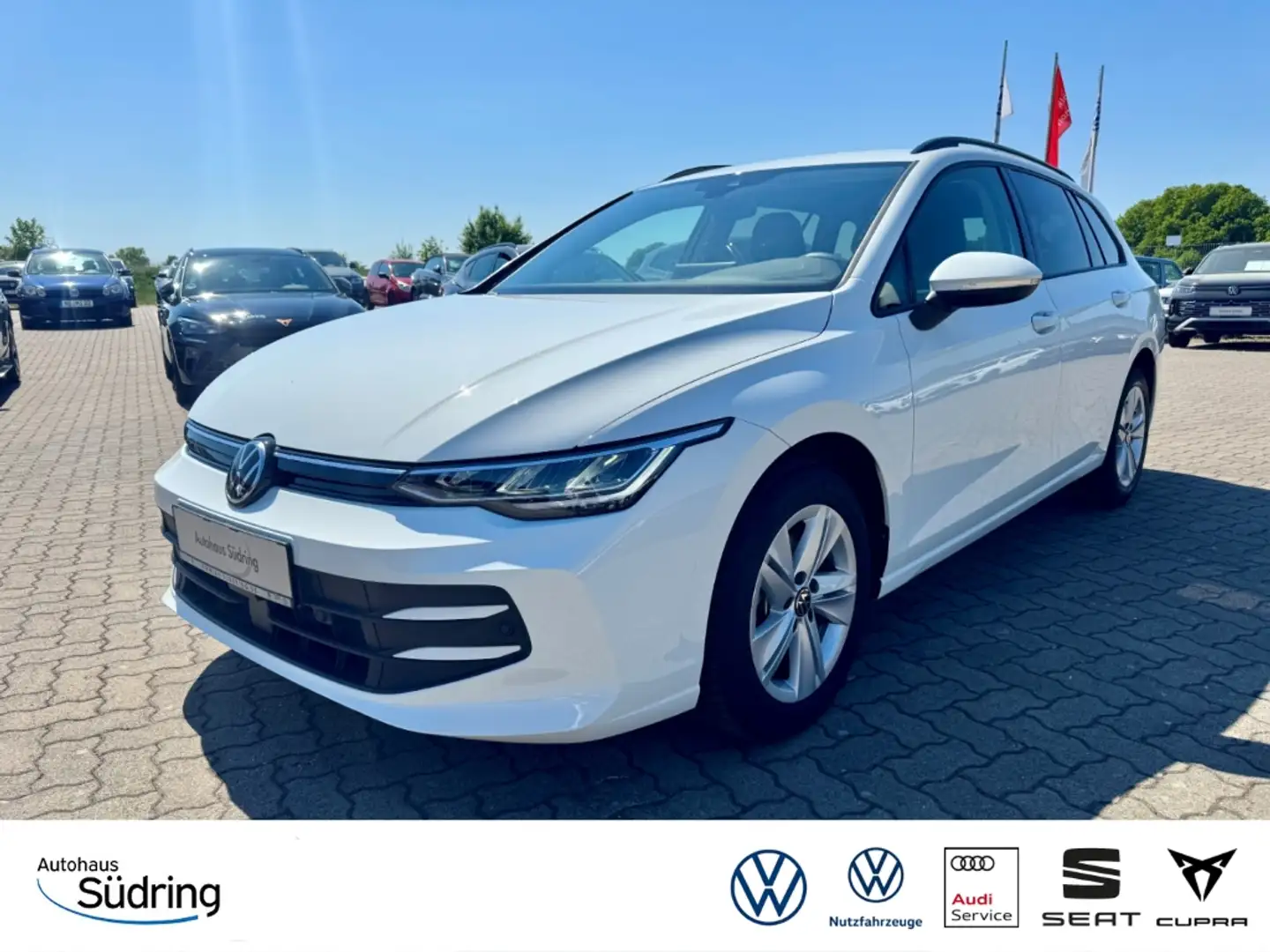Volkswagen Golf Variant VIII 1,5 TSI Life AHK AppConnect Blanc - 1