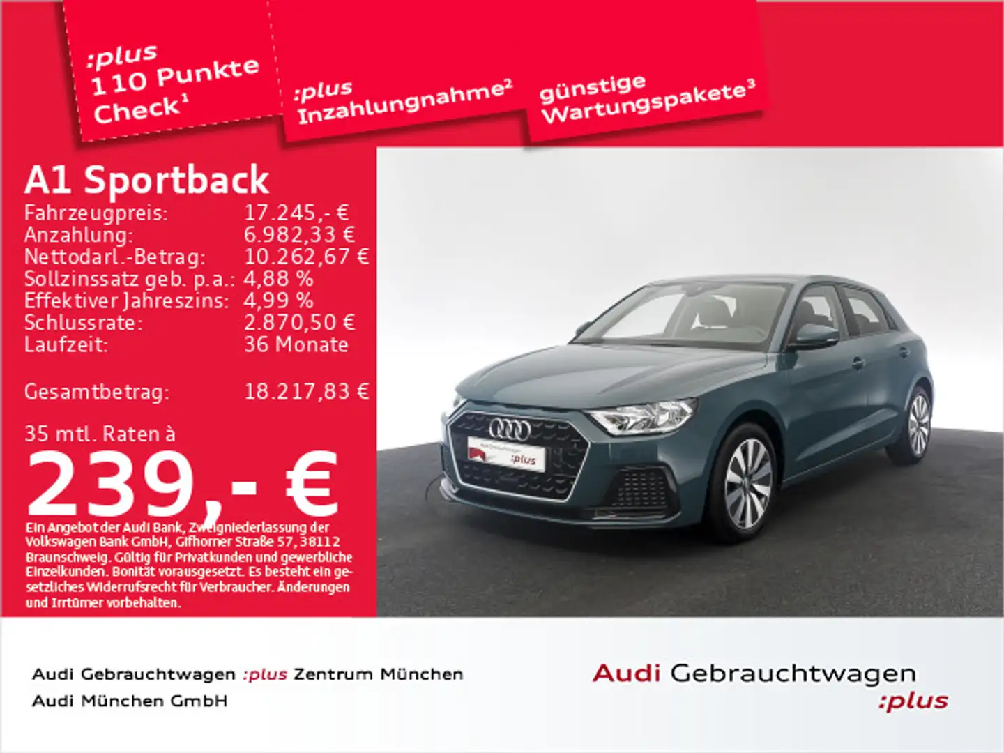 Audi A1 30 TFSI advanced DAB/SitzHzg/PDC Groen - 1