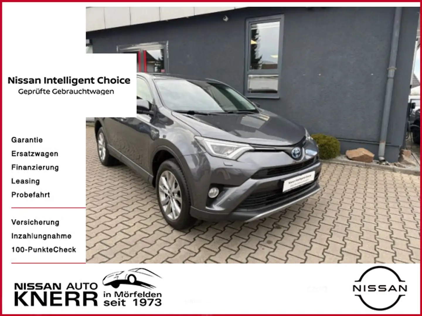 Toyota RAV 4 RAV4 2,5 VVT-I Hybrid Team D 4x4 Klima, AHK, Kam Grau - 1