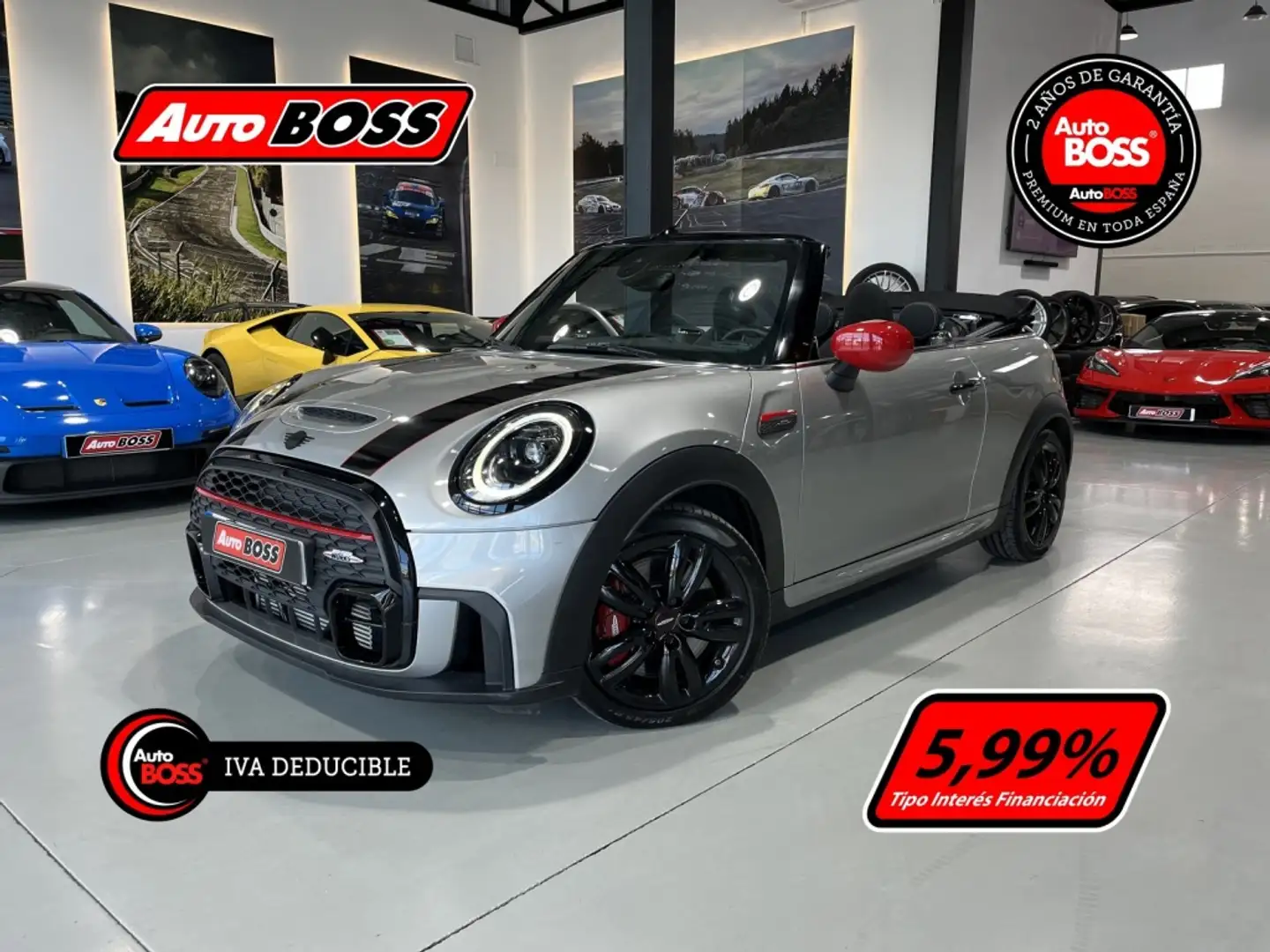MINI John Cooper Works Cabrio Aut. Gris - 1