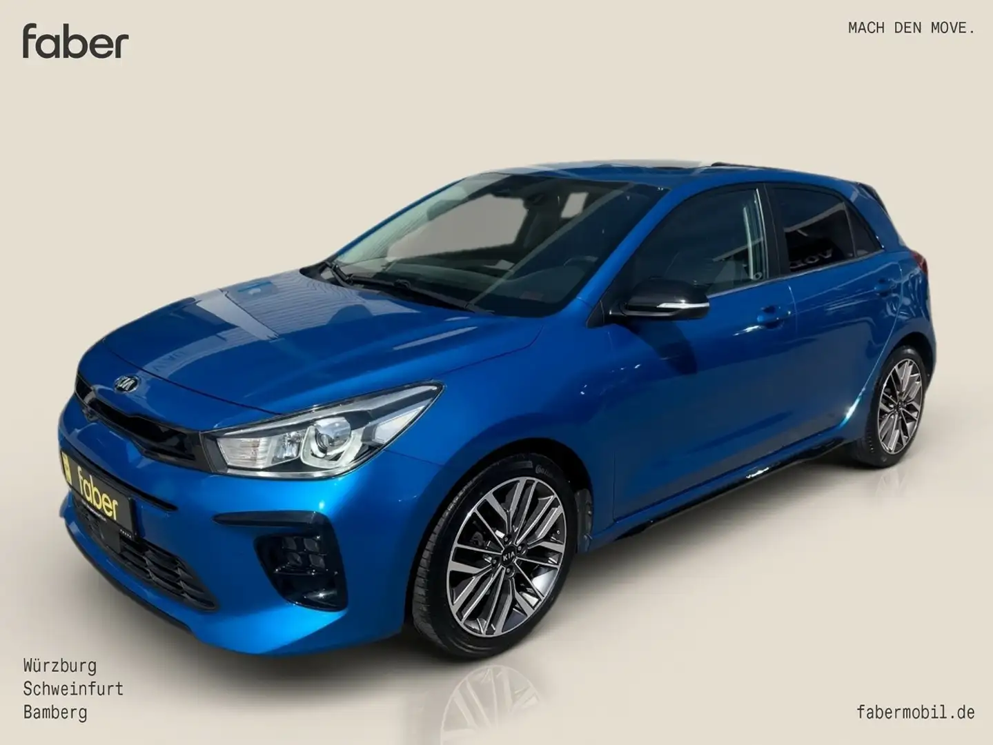 Kia Rio 1.0 T-GDI GT Line Blau - 2