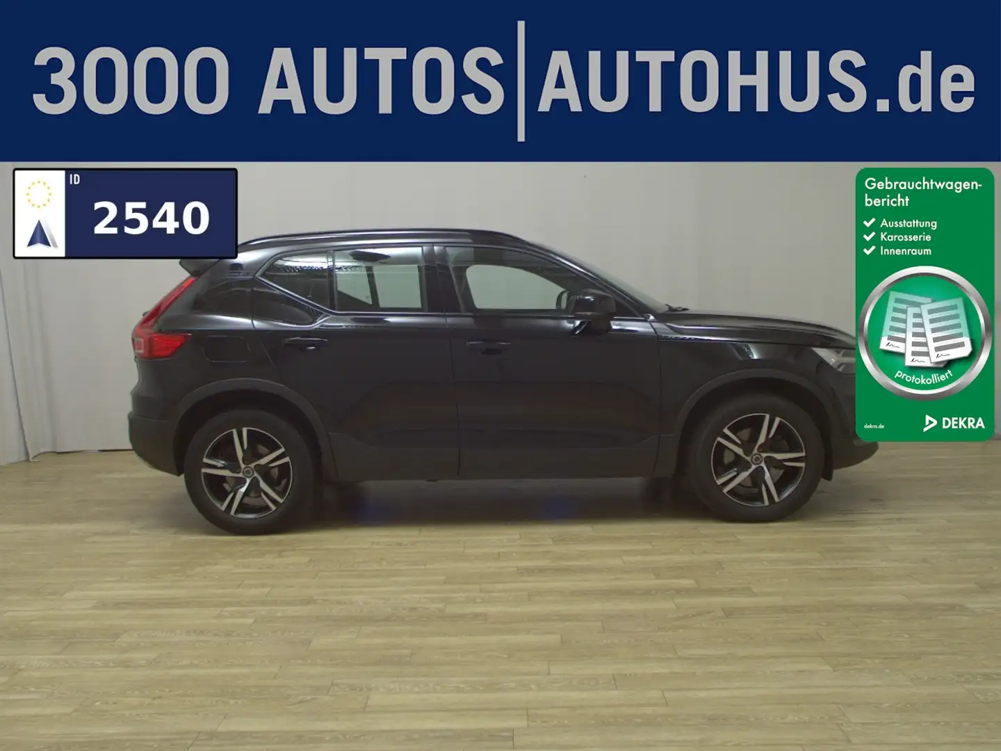 Volvo XC40 T4 AWD R-Design Leder Navi H-K LED RfK Noir - 1