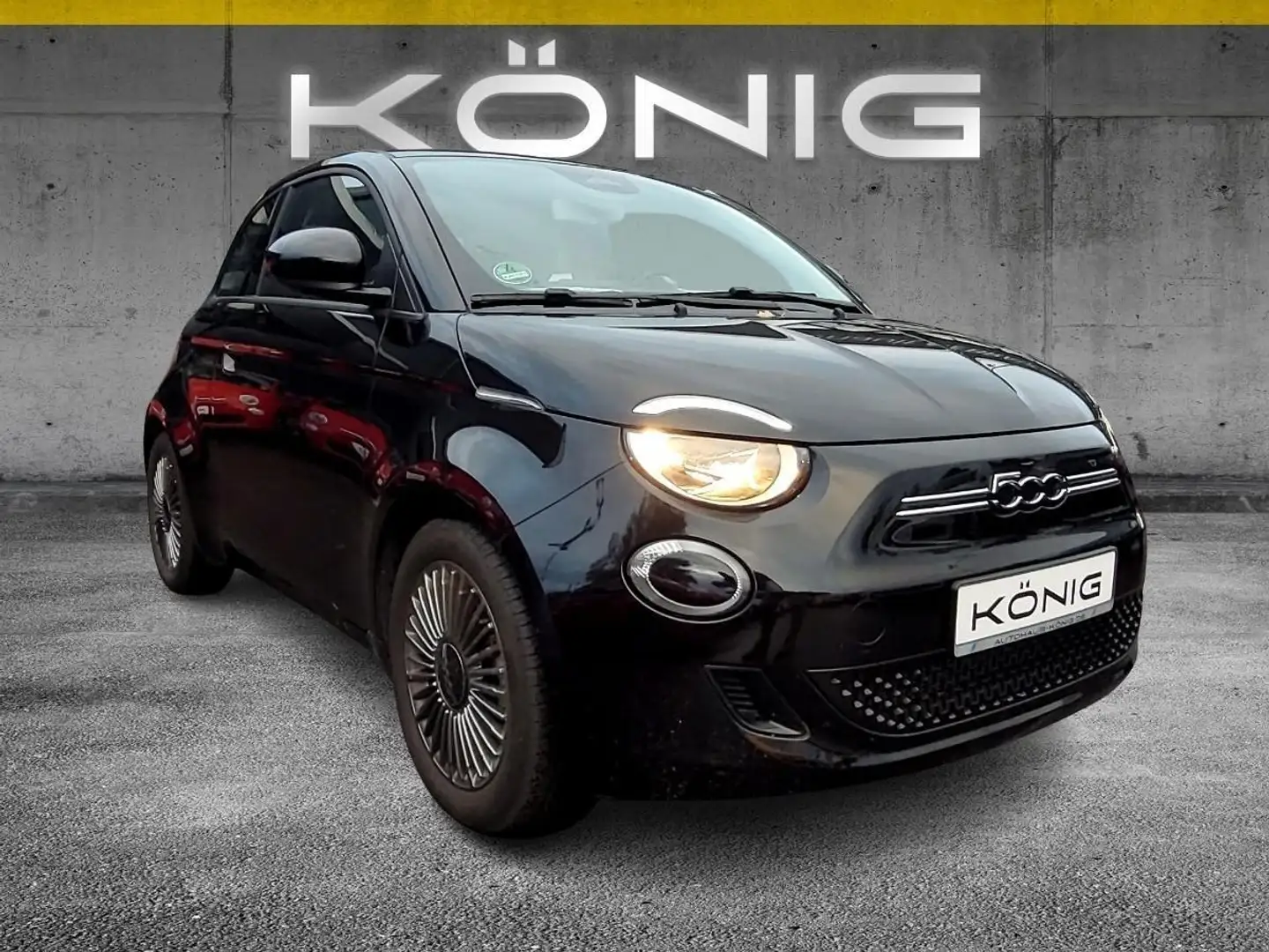 Fiat 500e Icon Tempomat*Klimaautomatik*CarPlay Schwarz - 2