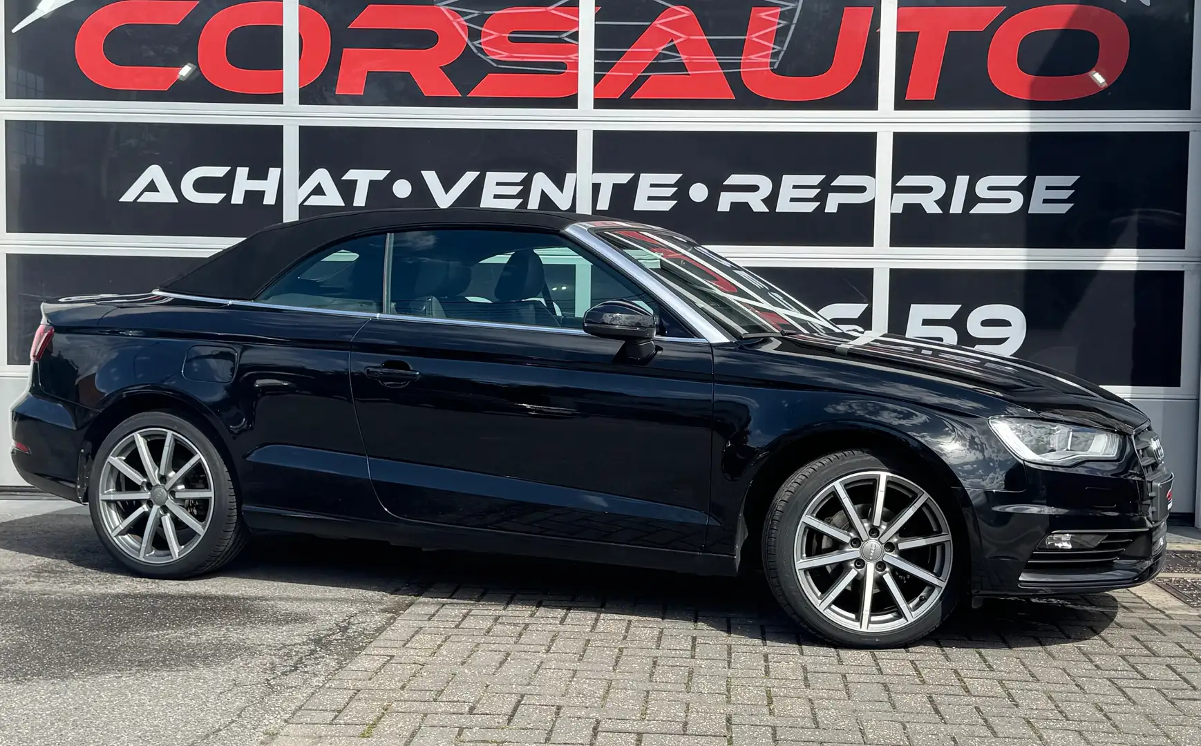 Audi A3 A3 Cabriolet 2.0 TDi S tronic *EXPORT* NAVI CUIR Zwart - 2