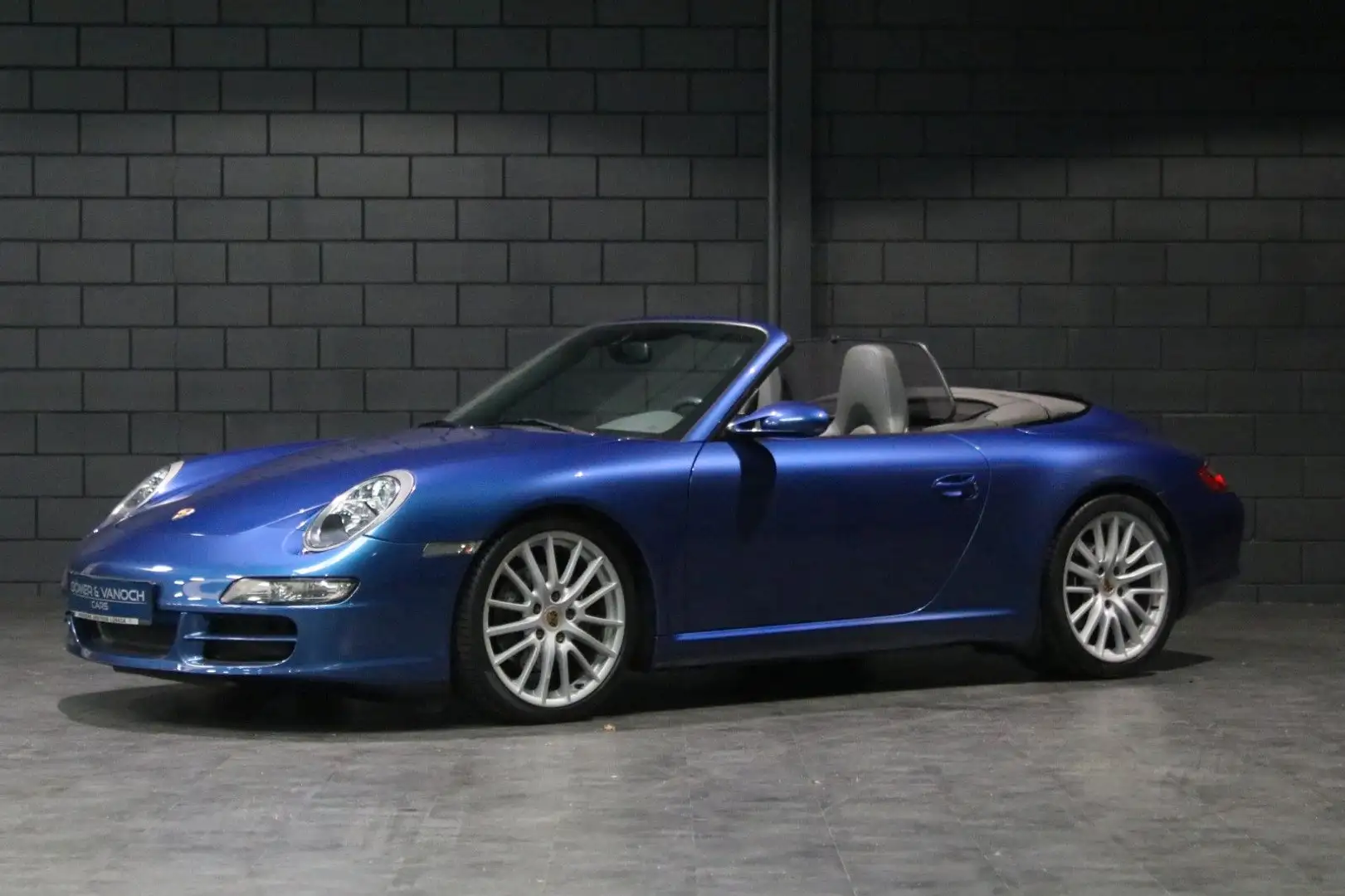 Porsche 997 911 Carrera Cabrio Bose 19 Zoll Navi  Leder Modrá - 1