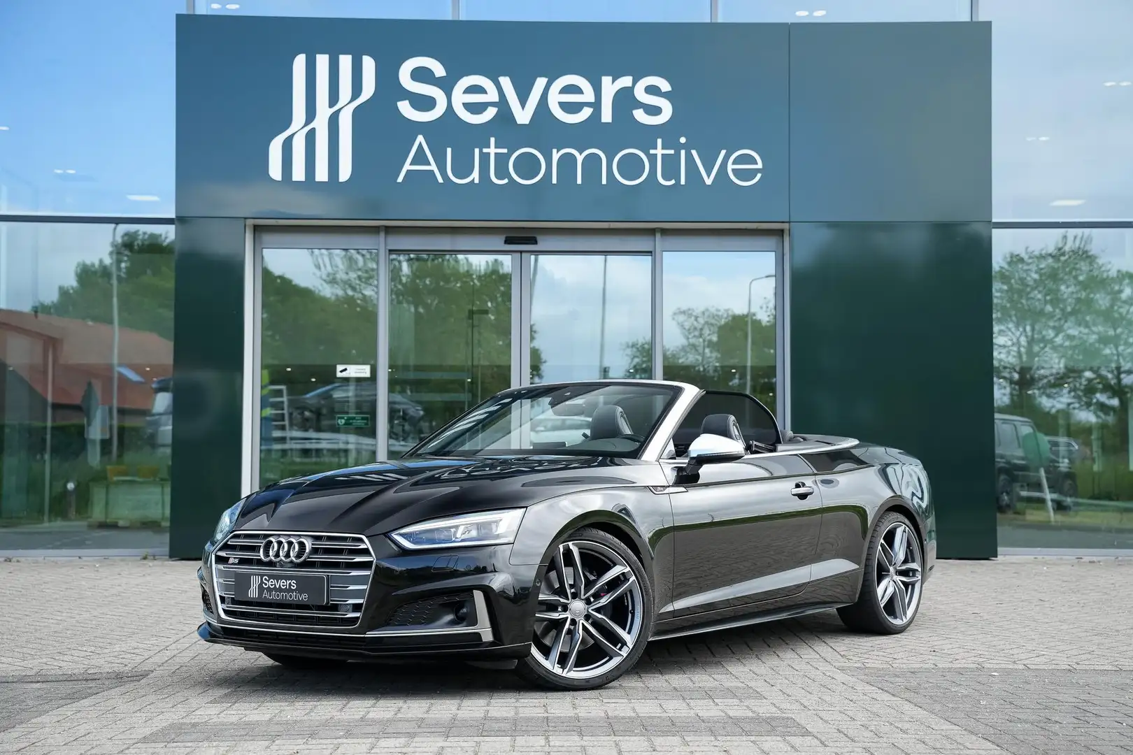 Audi A5 Cabriolet 3.0 TFSI S5 quattro Pro Line Plus S- Lin Zwart - 1