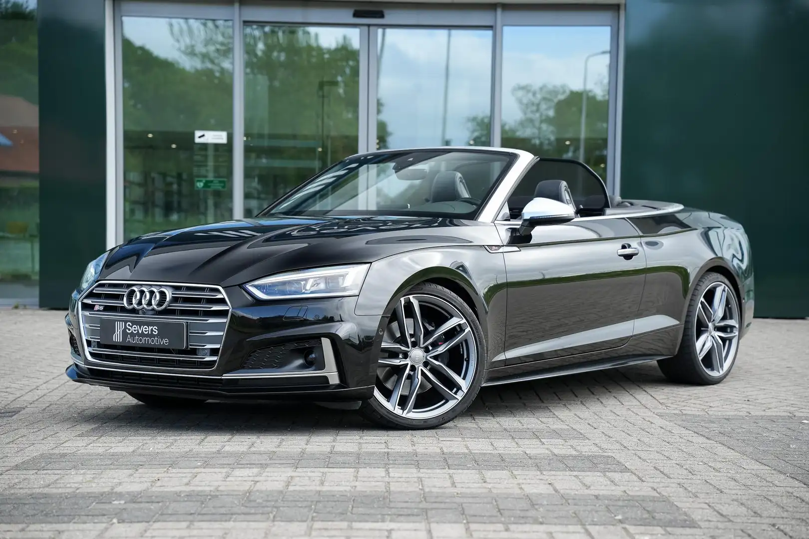Audi A5 Cabriolet 3.0 TFSI S5 quattro Pro Line Plus S- Lin Zwart - 2