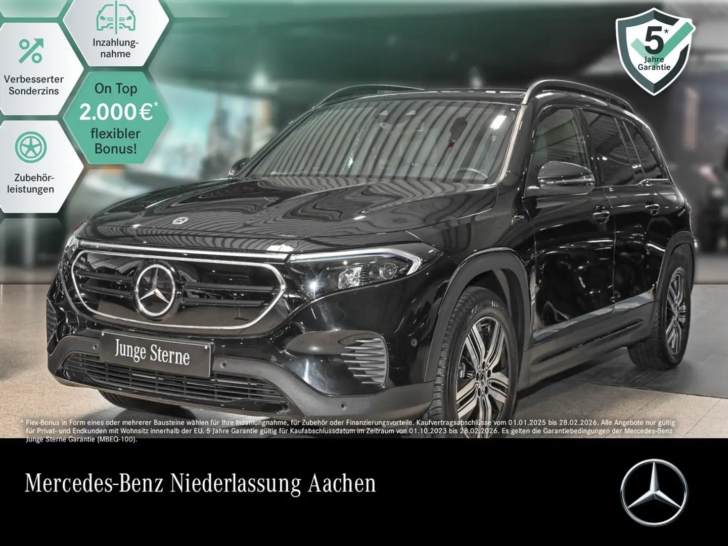 Mercedes-Benz EQB 300 4M ELECTRICART+NIGHT+ADVANCED+PANO+KAMERA Negro - 1