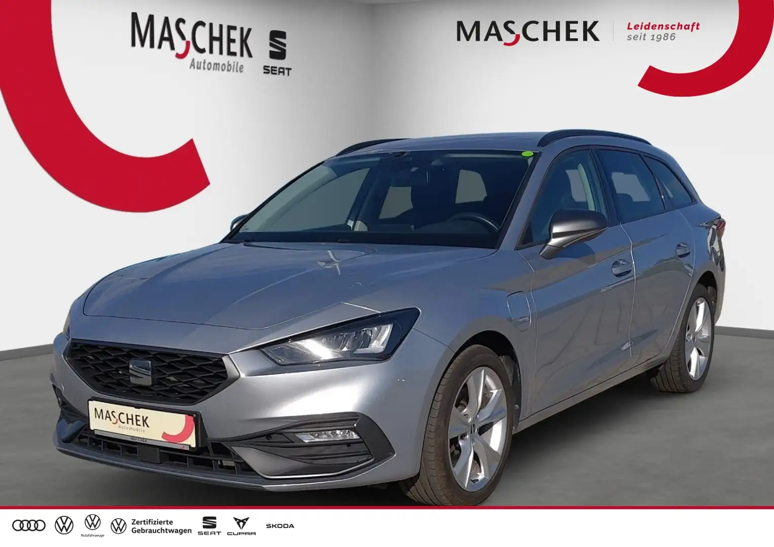 SEAT Leon ST *nur an Gewerbe* 1.4 e-Hybrid DSG Navi LED VC K Argent - 1