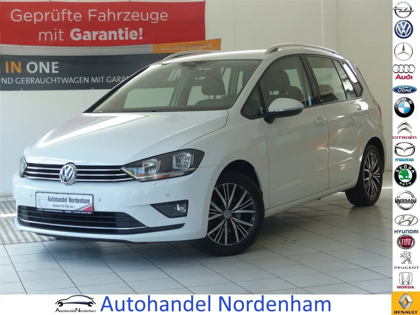 Volkswagen Golf Sportsvan 1.4 DSG Allstar BMT*AUTOMATIK*SHZ*TÜV NEU* Weiß - 1