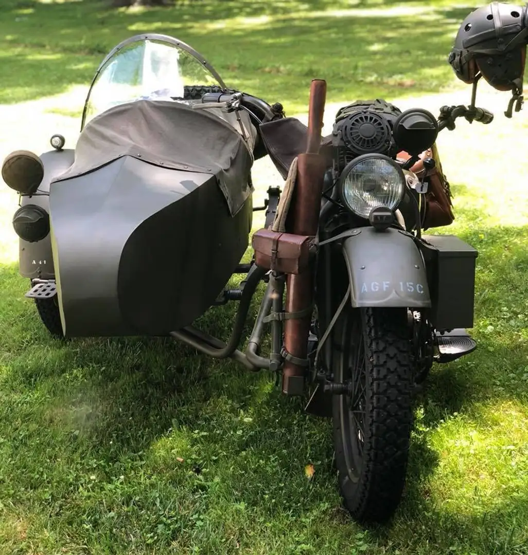 Harley-Davidson Knucklehead FLH MIT SIDECAR Grün - 2