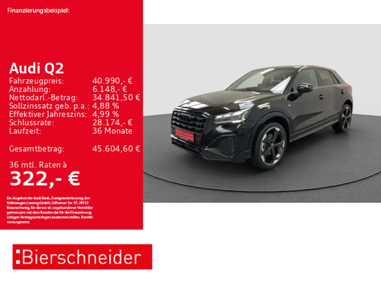 Audi Q2 35 TFSI 2x S-Line AHK MATRIX PANO SONOS STHZ Schwarz - 1