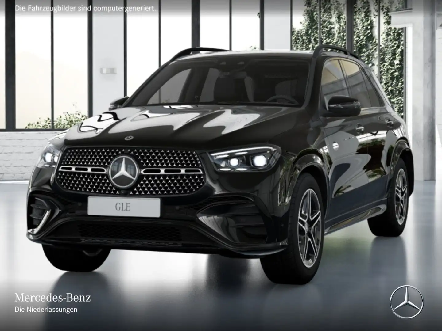 Mercedes-Benz GLE 350 de 4M AMG+NIGHT+PANO+360+AHK+MULTIBEAM+20" Schwarz - 2