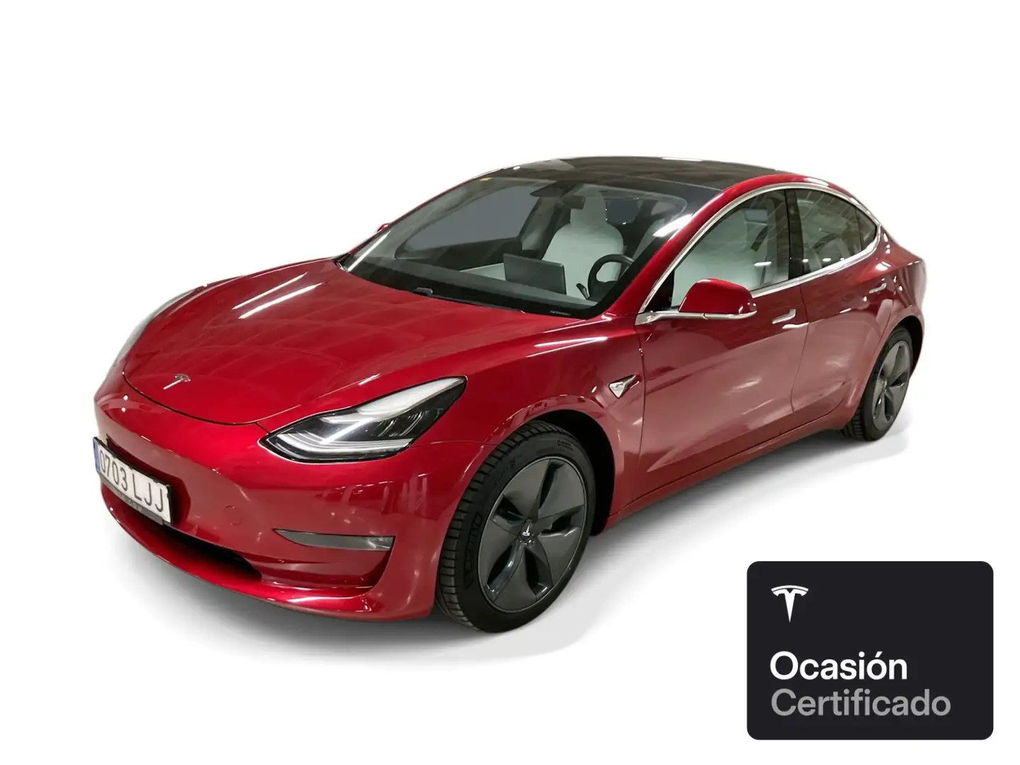 Tesla Model 3 Long Range AWD Rojo - 1