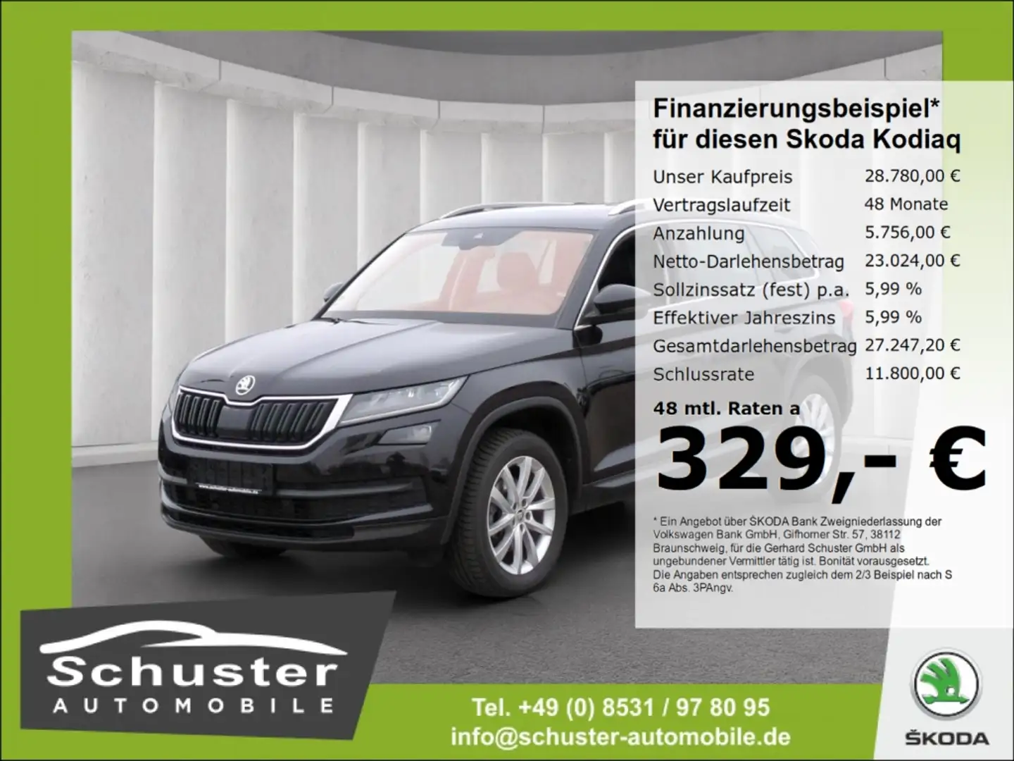 Skoda Kodiaq Style 7-Sitzer 1.5TSI*DSG AHK LED R-Kam Schwarz - 1