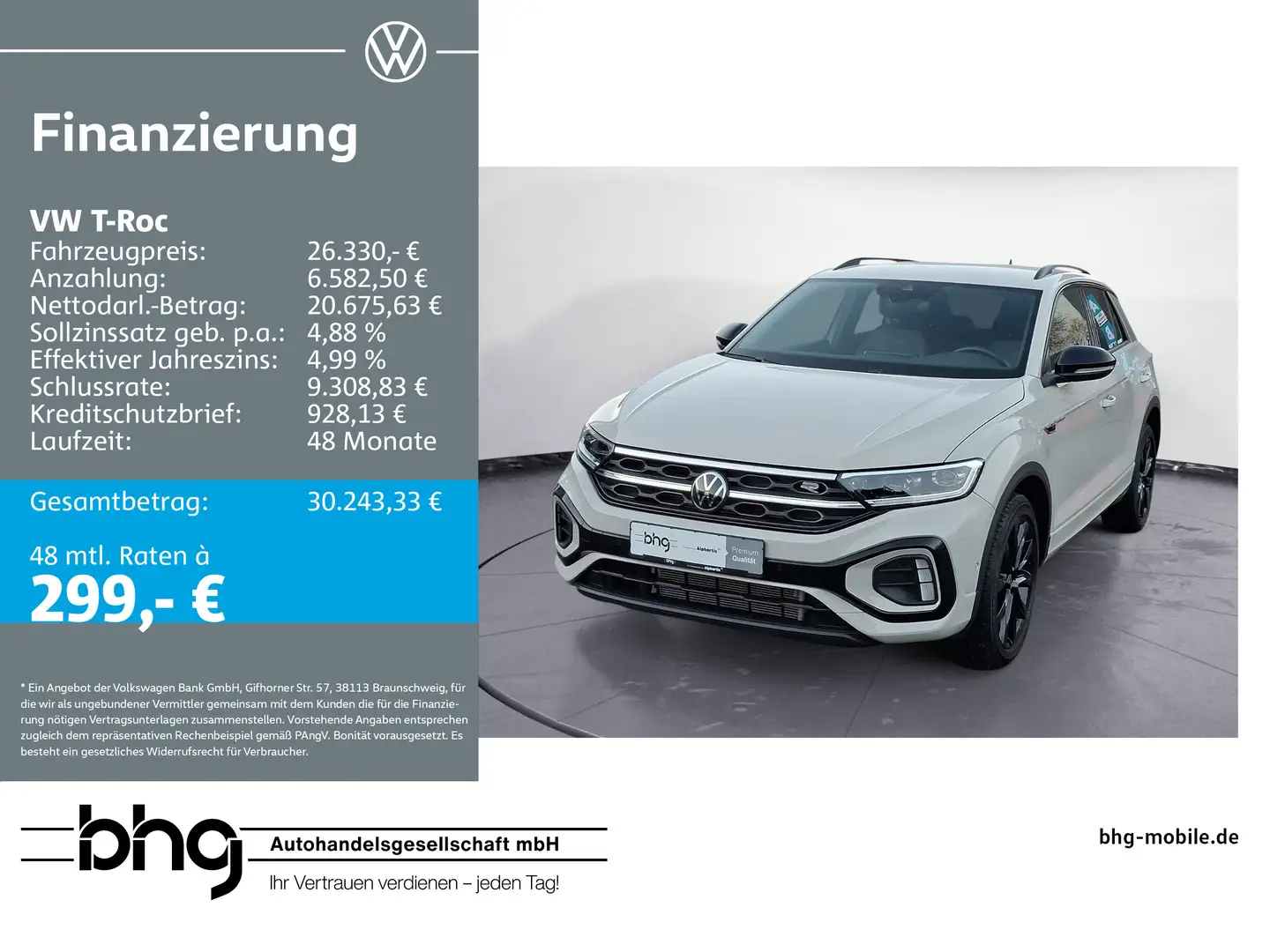 Volkswagen T-Roc 1.5 TSI OPF DSG R-Line Grau - 1