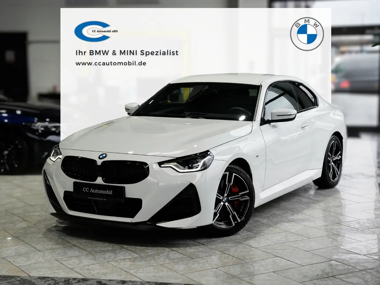 BMW 220 220d Coupe M SPORT PRO 360K Komfortzugang Weiß - 1