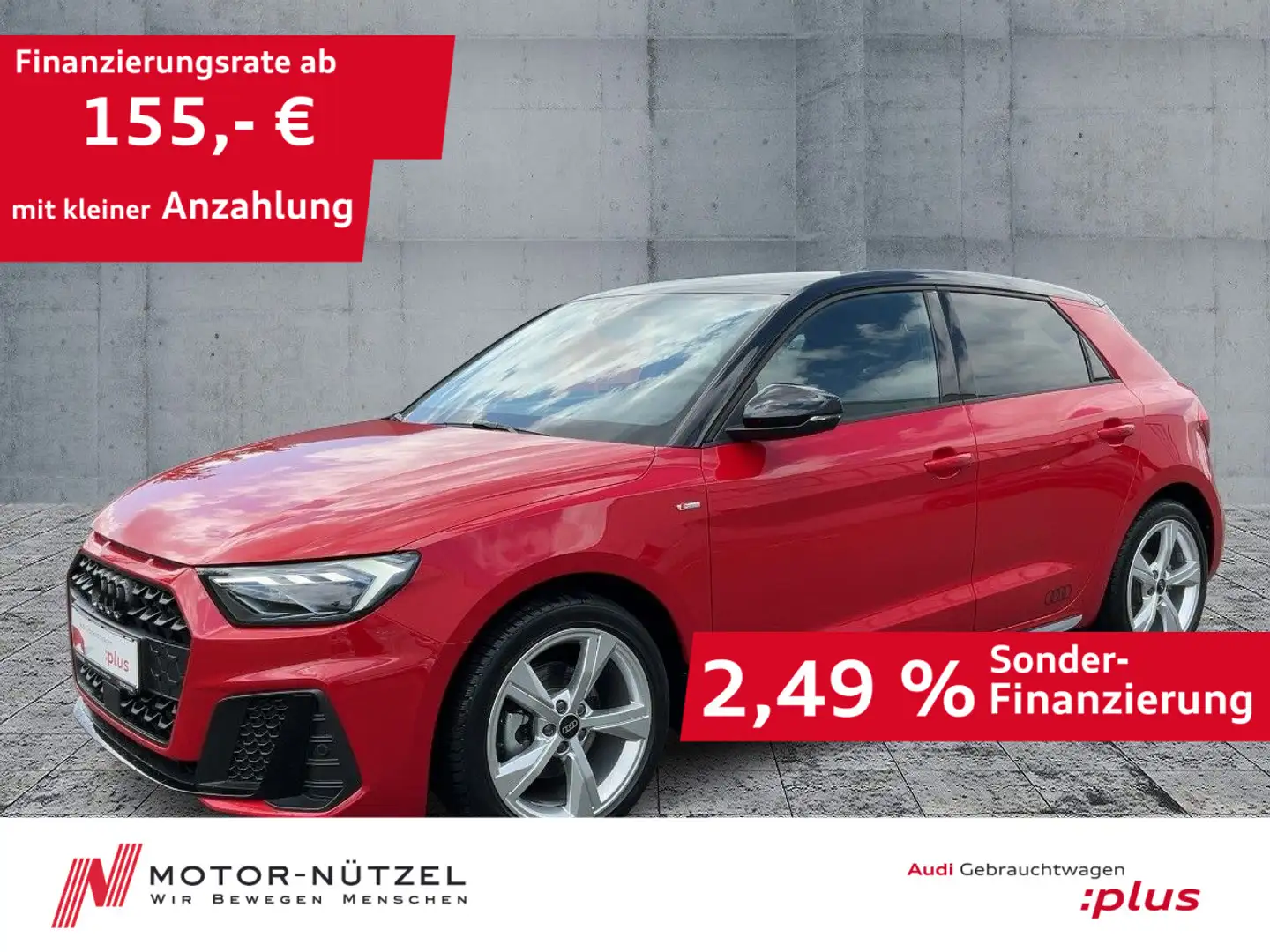Audi A1 30 TFSI S-TR S-LINE LED+NAV+PDC+ACC Rot - 1