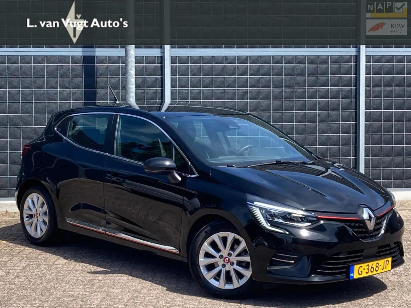 Renault Clio 1.0 TCe Intens Nw Type incl 12 mnd Garantie CarPla Noir - 1