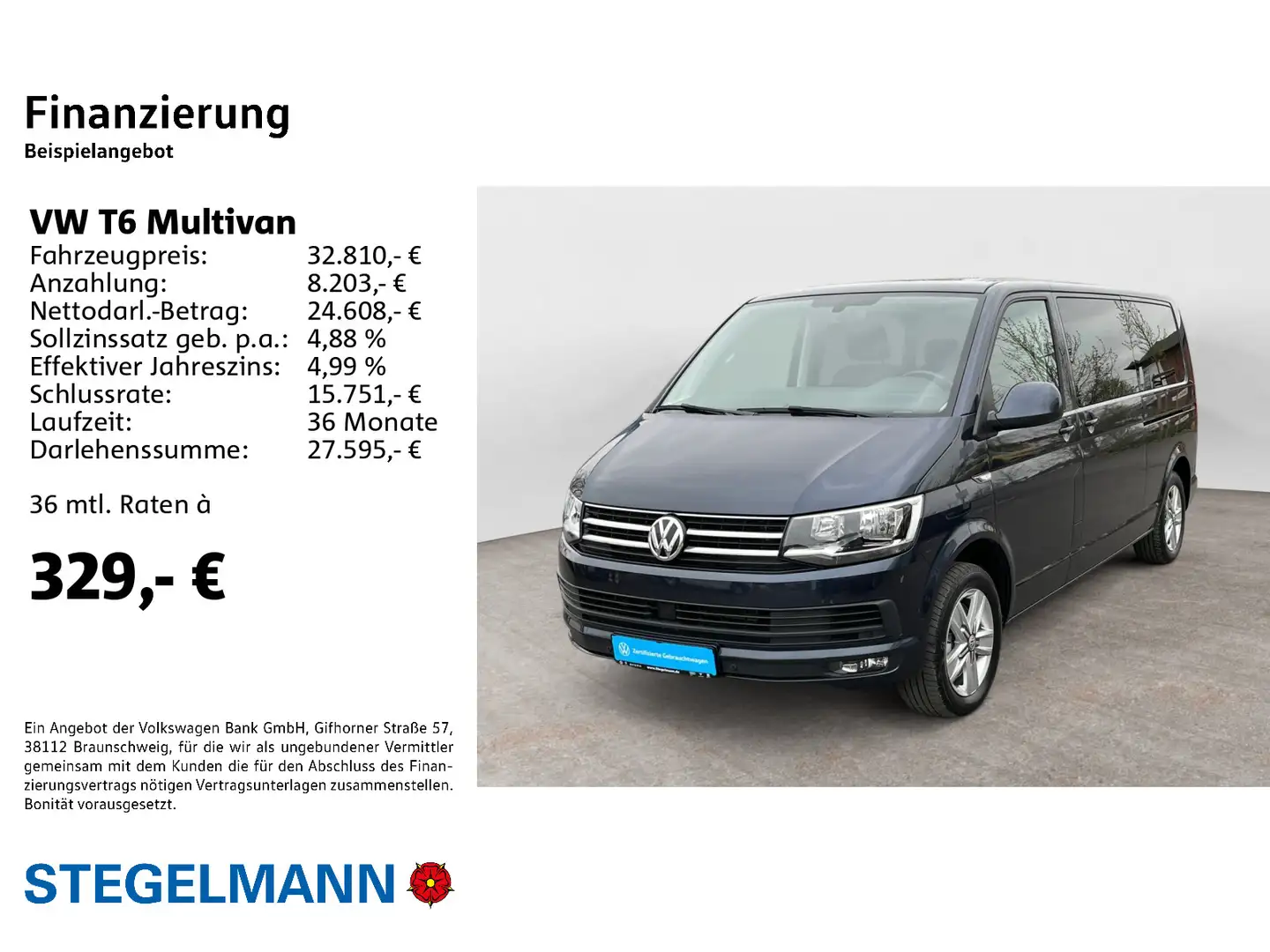Volkswagen T6 Multivan 2.0 TDI LR *Rollstuhlrampe*Navi*SHZ* Blau - 2