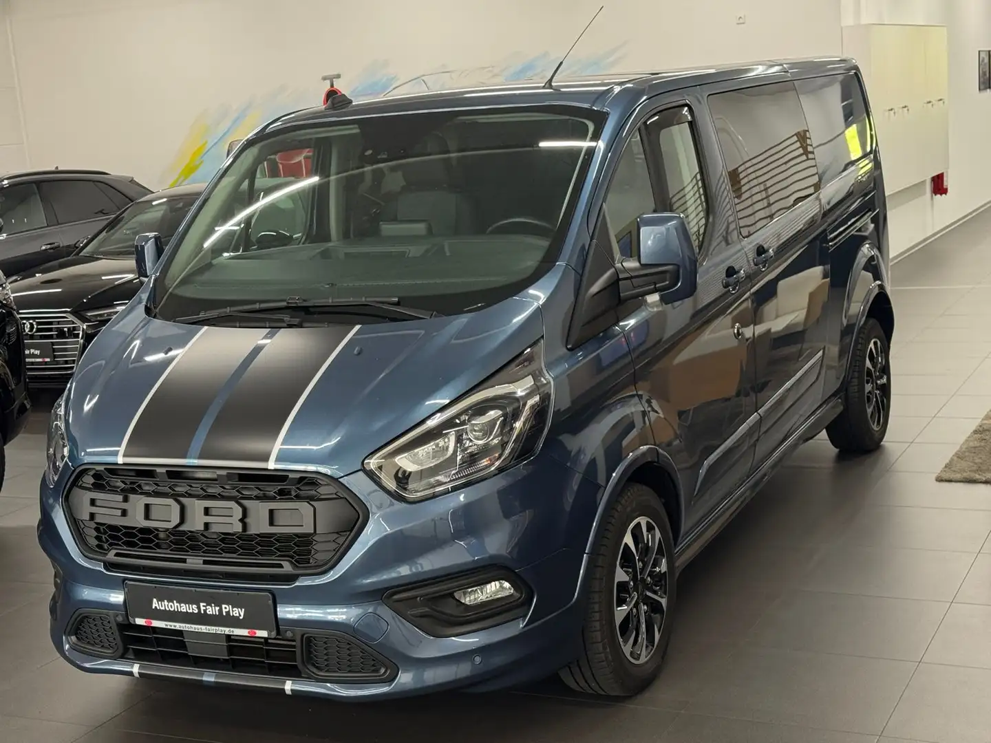Ford Transit Custom Sport 320 L2/Mixito/5 Sitze/AHK Blau - 1