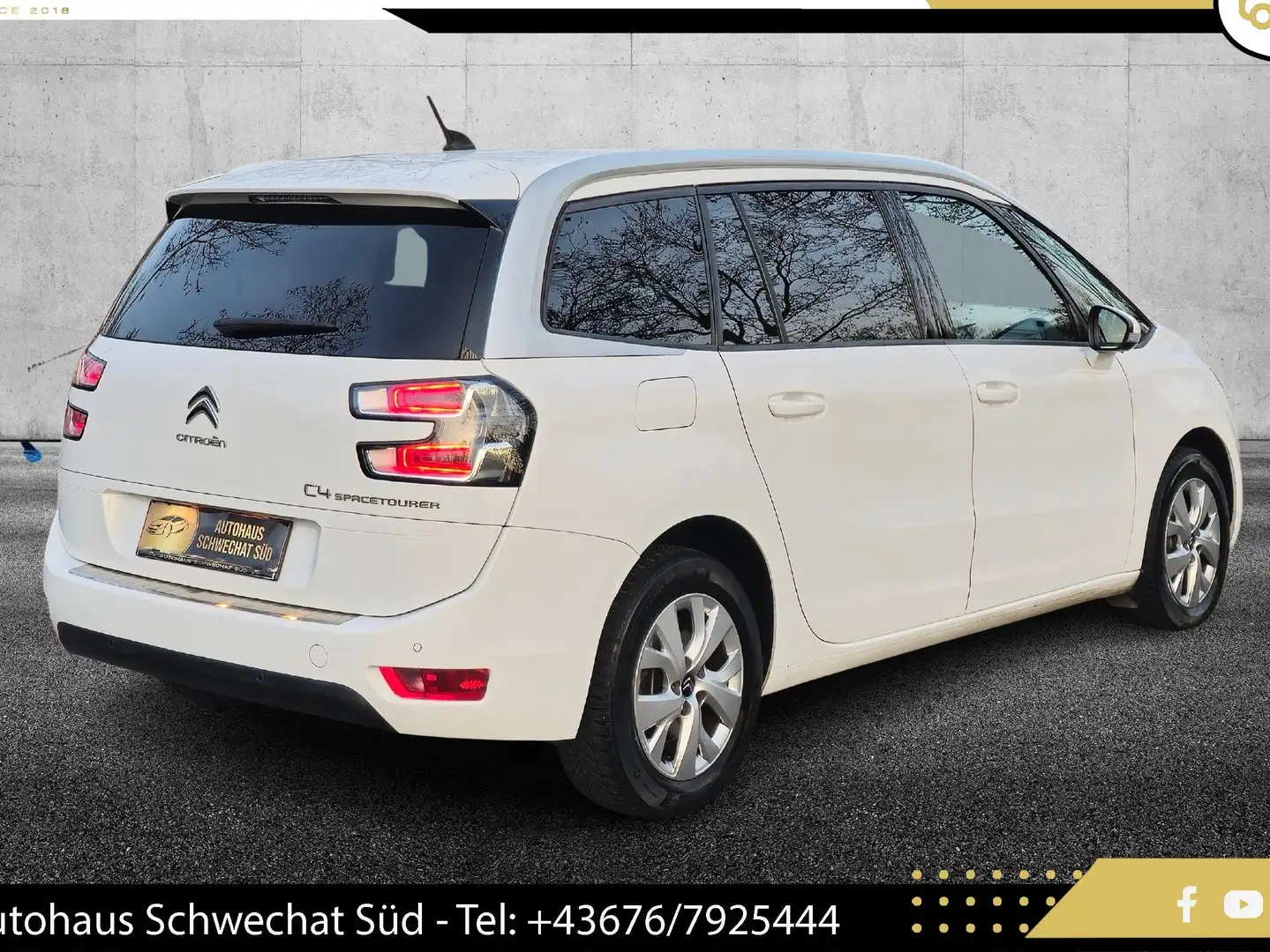 Citroen Grand C4 SpaceTourer PureTech 130 S&S // 1.BESITZ // 7-SITZER // NAVI Weiß - 2