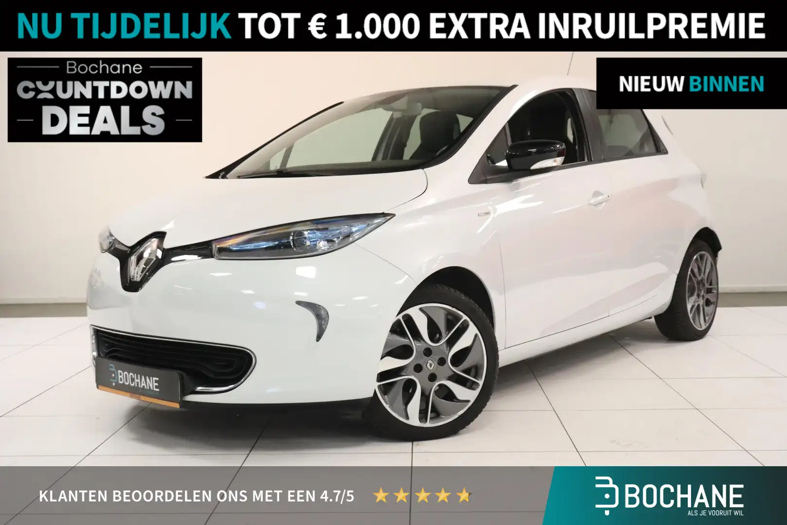 Renault ZOE R110 Bose 41 kWh (Accu huur) | BOSE audio | Camera Wit - 1