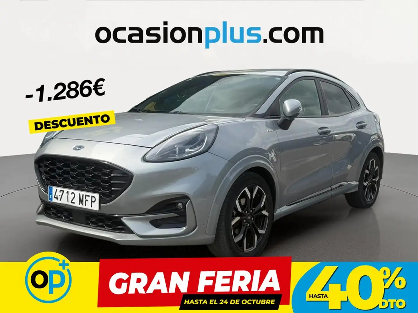 Ford Puma 1.0 EcoBoost MHEV ST-Line X 125 Gris - 1