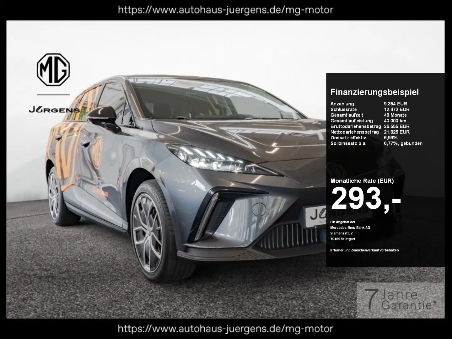 MG MG4 EV Elektromotor 150 kW Luxury 64 kWh +LED Grau - 1