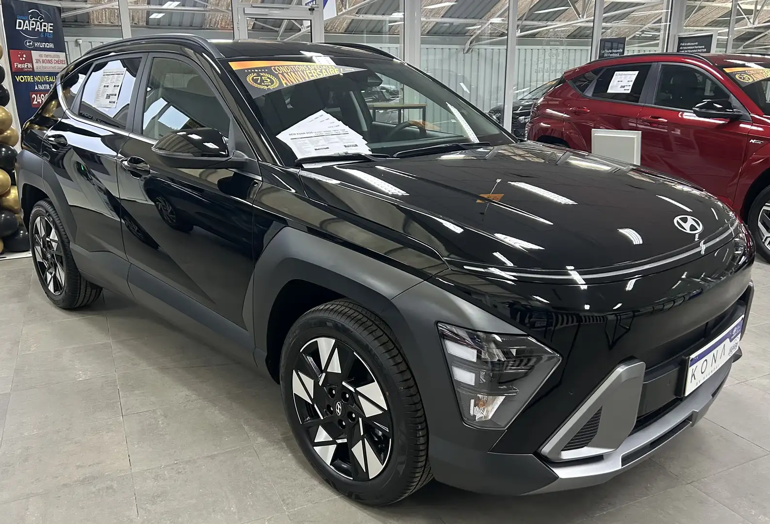 Hyundai KONA HYBRID FEEL 1.6 GDi 129CV - B.AUTO - NEUVE - STOC Noir - 2