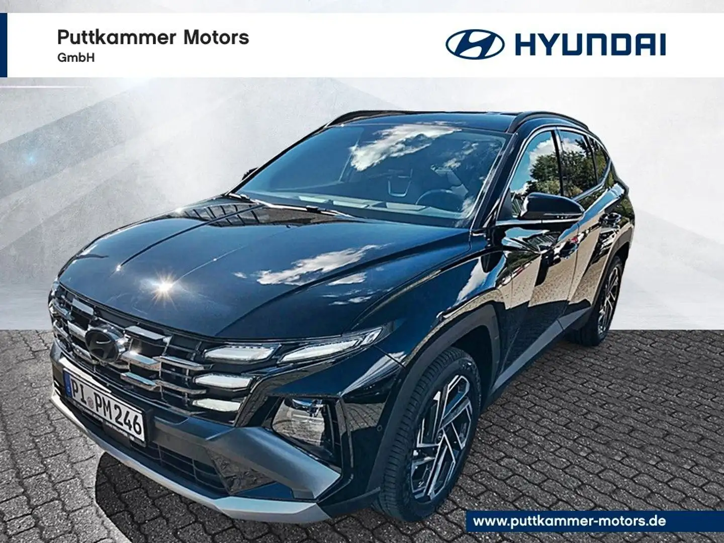 Hyundai TUCSON 1.6 CRDi 4WD Prime HuD/Leder/360°Kamera Zwart - 1