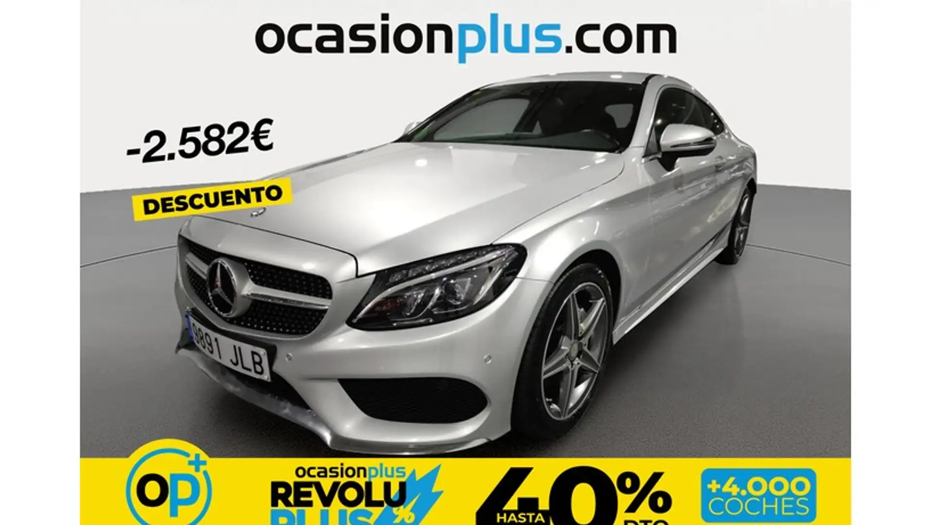 Mercedes-Benz C 220 Coupé 220d 9G-Tronic Plateado - 1