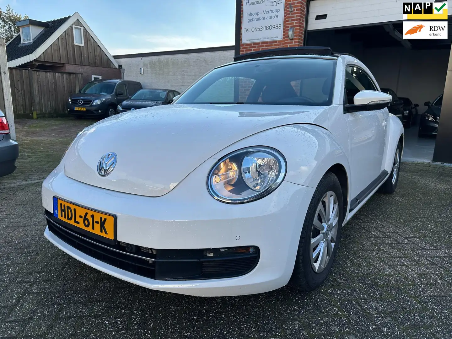 Volkswagen Beetle 1.2 TSI Design PANORAMADAK-NAVI-CLIMA-CRUISE Білий - 1