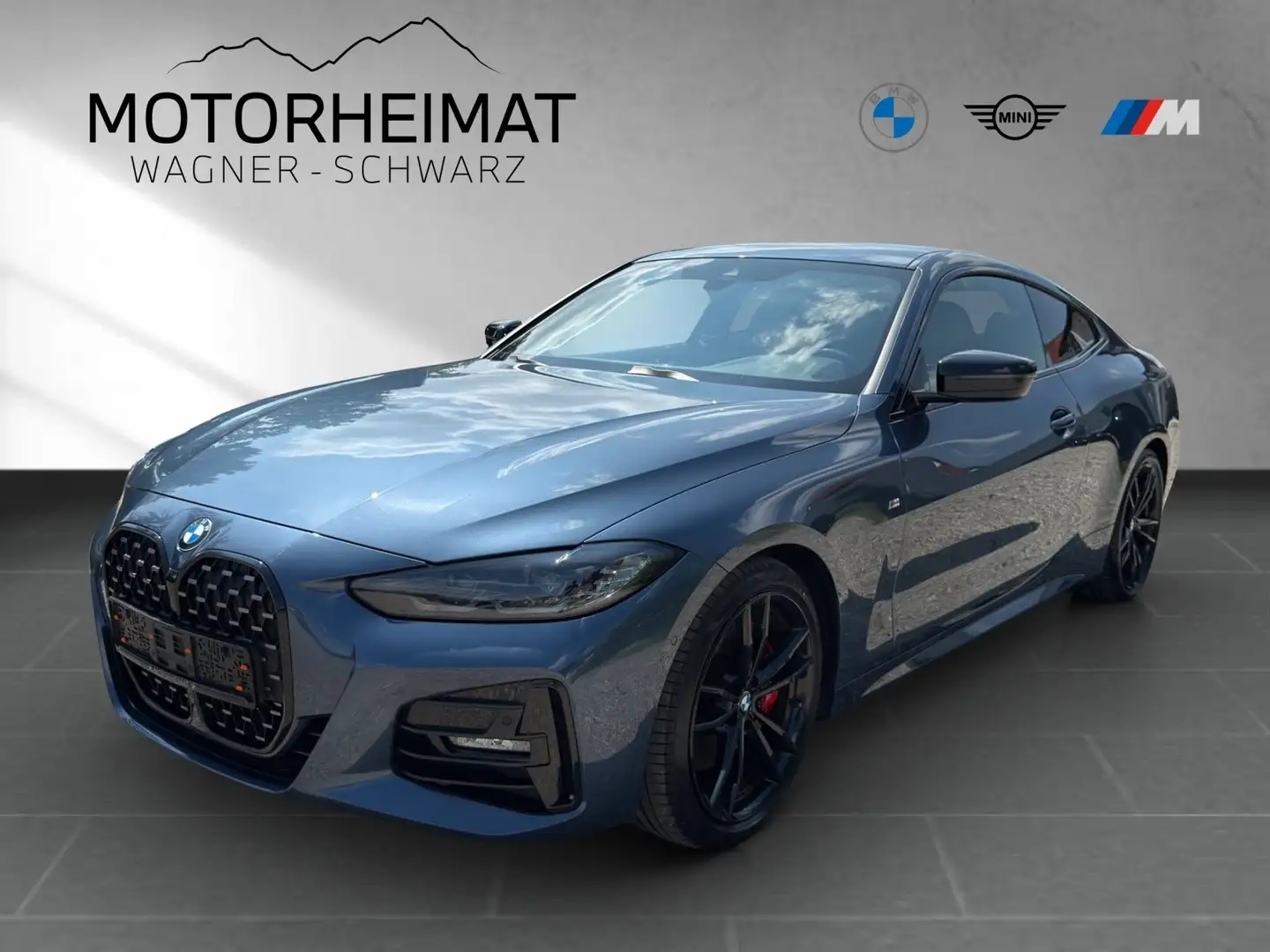 BMW 420 i Coupé M Sport Pro 19" HiFi-HK RFK LivePro Bleu - 1