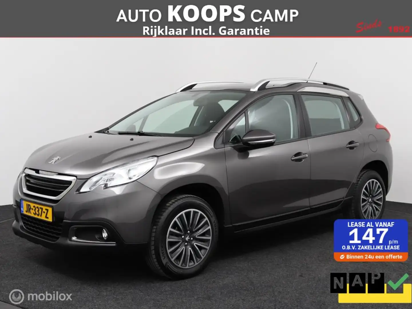 Peugeot 2008 1.2 PureTech Blue Lion | Airco | Cruise | Panorama Grijs - 1