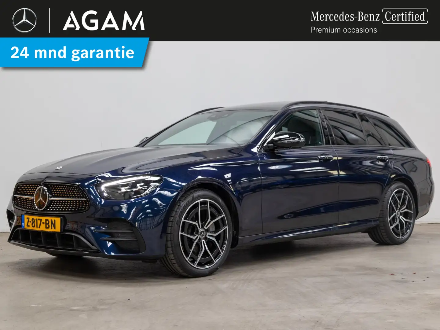 Mercedes-Benz E 200 Estate AMG Line Panorama dak | Trekhaak Blauw - 1