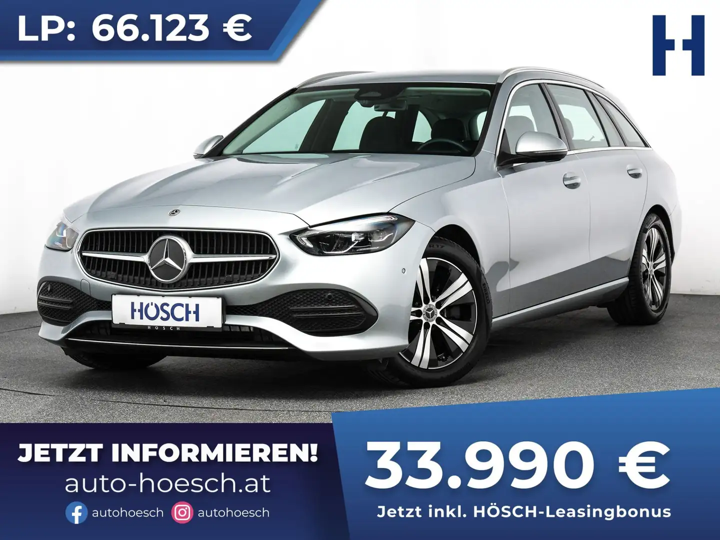 Mercedes-Benz C 200 d T Avantgarde TOP-AKTION -49% Argento - 1