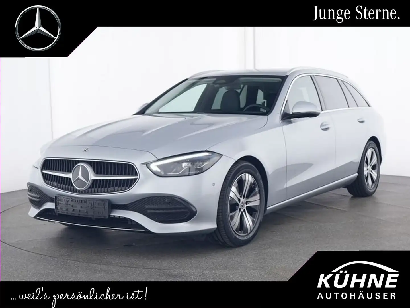 Mercedes-Benz C 180 T+AHZV+Totwinkel+WD Glas+Lenkradheizung Silber - 1
